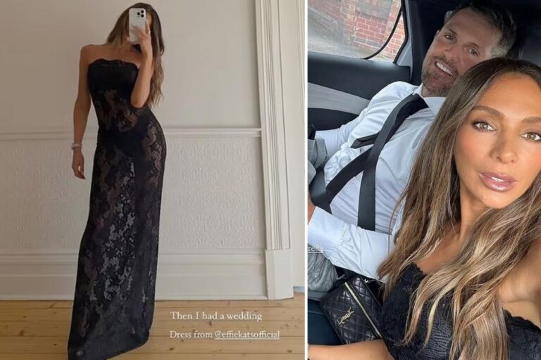 Influencer criticized for transparent dress at friend's wedding: 'Not for you'


